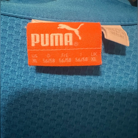 Men’s Blue Puma Golf Polo - Picture 4 of 5